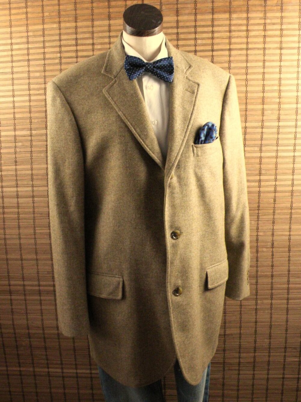 EUC Vintage Southwick Tan Fleck USA Made 3 button blazer Sz 44L